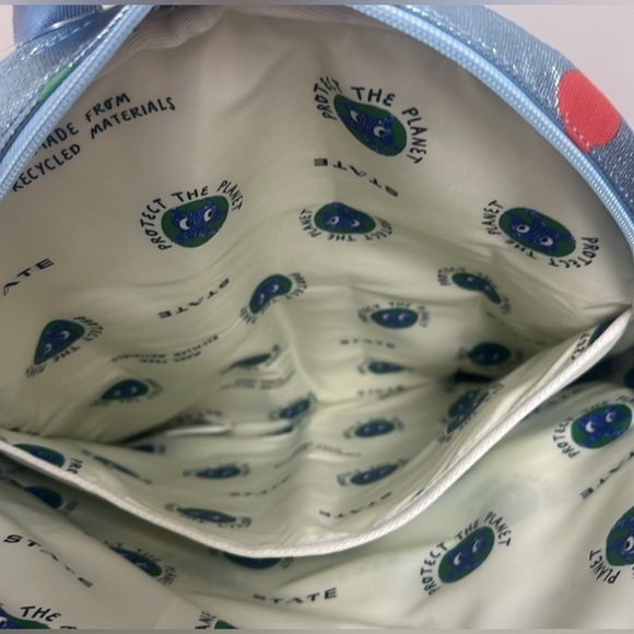 STATE Kids Backpack with Cherry Print - Blue and Red - Picture 7 of 7